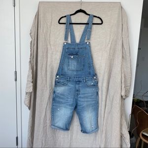 Zara Men’s Denim Overall Shorts